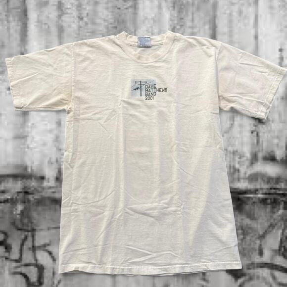 Vintage Dave Matthews Band 2001 Tour Tee – White – M – Made in USA - Picture 1 of 5